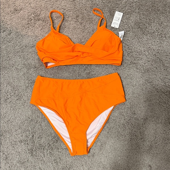 Cupshe Other - Cupshe Orange Bikini Top and Bottom Set